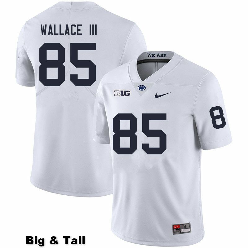 NCAA Nike Men's Penn State Nittany Lions Harrison Wallace III #85 College Football Authentic Big & Tall White Stitched Jersey JMK6598CW